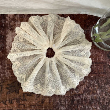 Oversized Lace Scrunchie Sweet Vintage Hair Tie For Girls