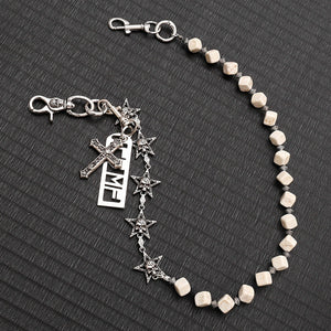 Silver Zinc Alloy Cross Star Charm Pendant for DIY Necklace Bracelet Jewelry Making