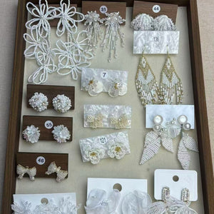 Fresh Sweet Vacation Style Acrylic Flower Stud Earrings With Silver Needles For Women