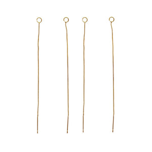 Gold Box Chain Threader Ear Wire Findings Loop Pin Ends