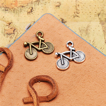 Detailed Bicycle Metal Pendant Charm For Jewelry Making