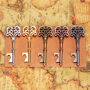 Ornate Key Shaped Metal Bottle Opener in Six Finishes