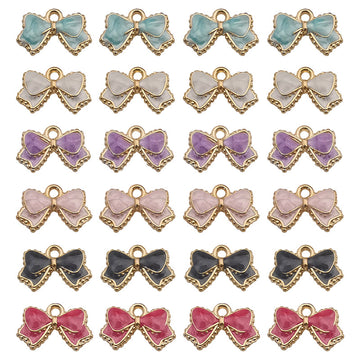 Enamel Colorful Bow and Butterfly Metal Charms with 7 Listed Options