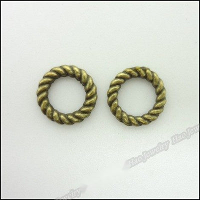 Product photo 1 of the twisted rope ring connector highlighting its small closed round ring with a twisted-rope texture