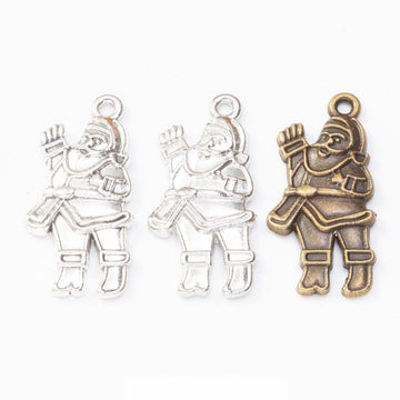 Santa Claus Charm in 3 Metal Finishes for Jewelry Making