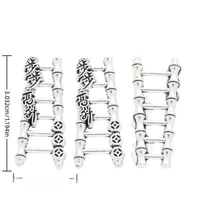Bamboo Ladder Charm showing a bamboo-style ladder with raised Chinese characters