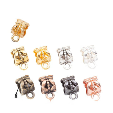 Three-Way Large-Hole Metal Bead Components in 9 Finishes