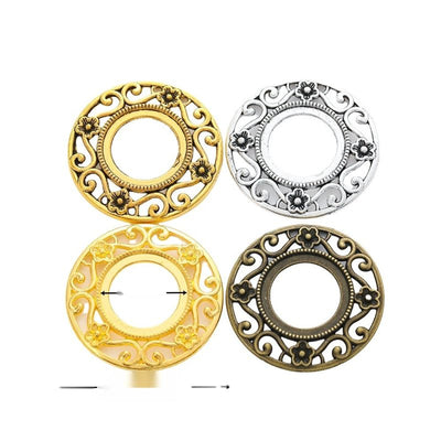 Group view of the available round cabochon bezels