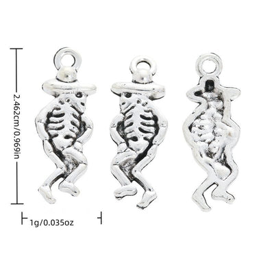 Dancing Skeleton components shown from the front in all pictured options