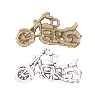 Detailed Motorcycle Charm Metal Jewelry Making Pieces
