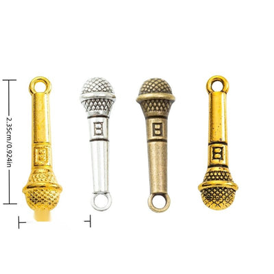 Group view of microphone styles on a white background