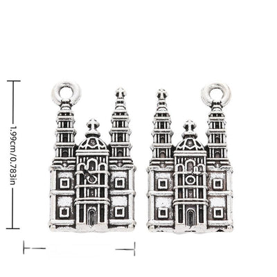 Cathedral Charm showing a detailed twin-tower cathedral facade and top loop