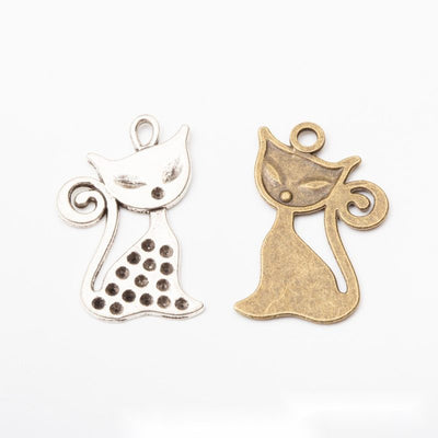 Cutout Cat metal piece shown in product image 1