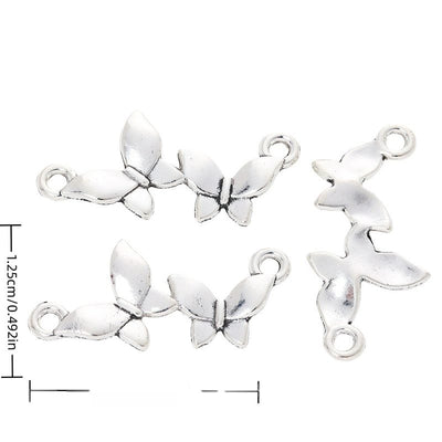 Double Butterfly Connector components shown from the front in all pictured options