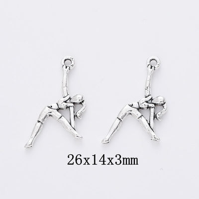 Front display of the side bend gymnast in its pictured metal finishes