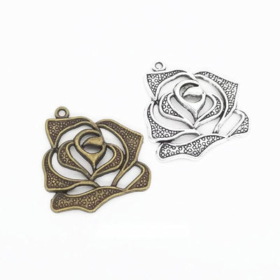 Openwork Rose metal component, front grouping showing the available finishes.