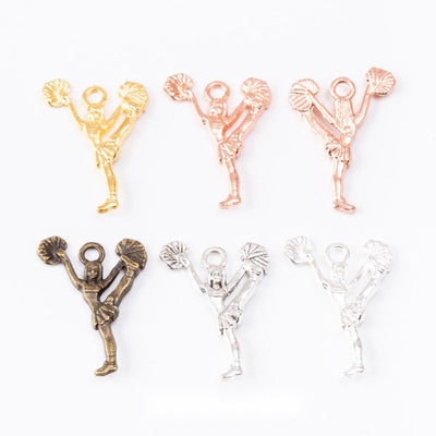 Cheerleader Charm grouped finish options on a white background