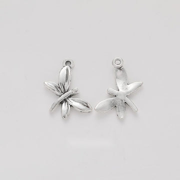 Petal-Wing Dragonfly Charm Metal Pendant for Jewelry Making