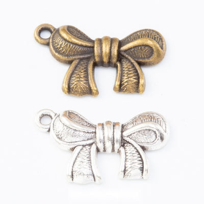 Striped Bow metal design group view on a light background