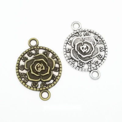 Rose Medallion Connector front product view