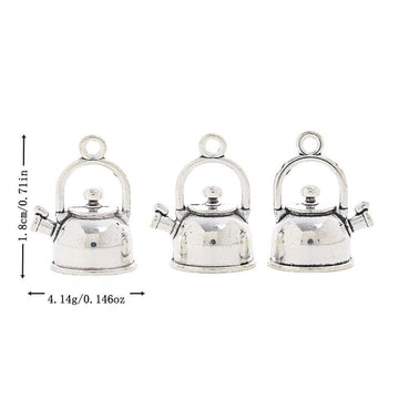 Antique Silver Kettle Teapot Three Dimensional Charm