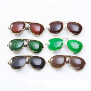 Enamel Aviator Sunglasses Alloy Charm in Seven Color Finishes