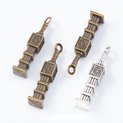 Group view of the available clock tower charms