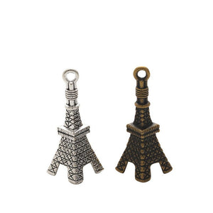 Dimensional Eiffel Tower Charm Metal Pendant for Jewelry Making