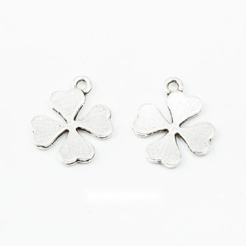 Four Leaf Clover Metal Charm Pendant For Jewelry Making