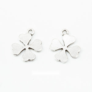 Four Leaf Clover Metal Charm Pendant For Jewelry Making