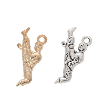 Martial Artist Charm In 2 Metal Finishes For Jewelry Making