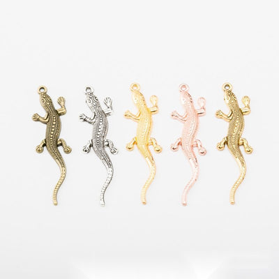 Gecko Charm grouped finish options on a white background