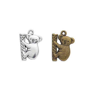 Koala Bear Charm In 2 Metal Finishes For Jewelry Making