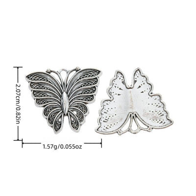 Engraved Butterfly components shown from the front in all pictured options