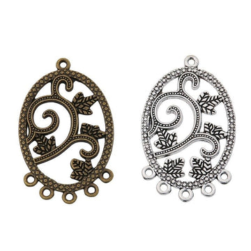 Oval Vine Chandelier Connector in Two Antique Finishes