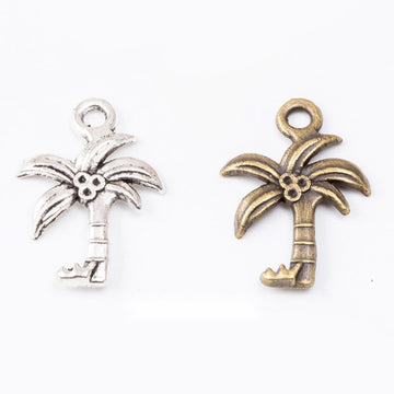 Palm Tree Metal Charm Pendant For Jewelry Making Crafts