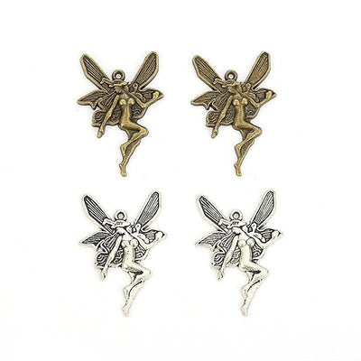 Overview of the fairy charm in the available metal finishes