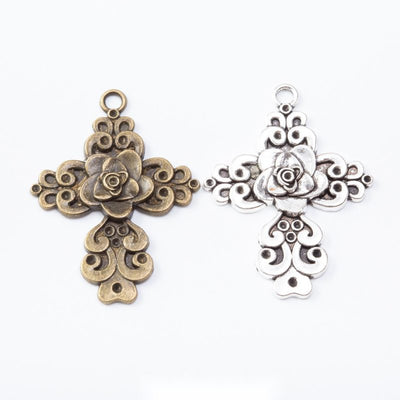 Rose Cross components shown together in the available finishes