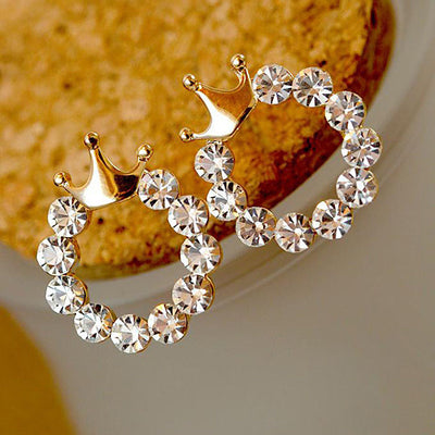 Primary supplied view of crown wreath stud earrings