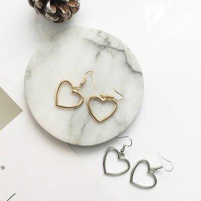 Primary supplied view of open heart hook earrings