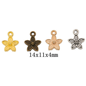 Zinc Alloy Flower Charm Pendant No.188142 for DIY Necklace Bracelet Jewelry Making