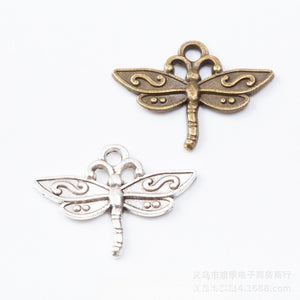 Zinc Alloy Dragonfly Charm Pendant No.099645 for DIY Necklace Bracelet Jewelry Making