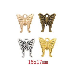 Zinc Alloy Butterfly Charm Pendant No.018049 for DIY Necklace Bracelet Jewelry Making