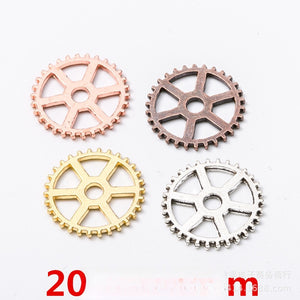 Zinc Alloy Gear Charm Pendant No.645665 for DIY Necklace Bracelet Jewelry Making