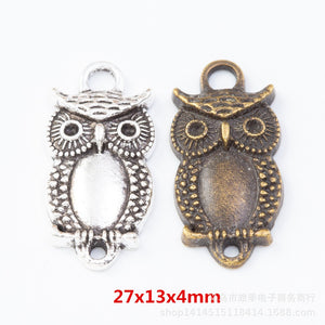 Zinc Alloy Owl Charm Pendant No.146849 for DIY Necklace Bracelet Jewelry Making