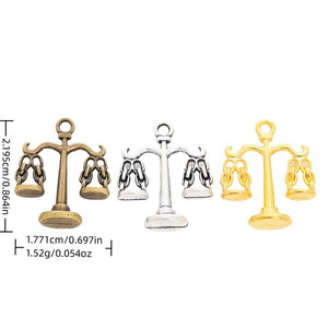 Zinc Alloy Libra Scale Charm Pendant for DIY Necklace Bracelet Jewelry Making