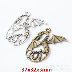 Zinc Alloy Flying Dragon Charm Pendant No.449199 for DIY Necklace Bracelet Jewelry Making