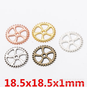 Zinc Alloy Gear Charm Pendant No.617981 for DIY Necklace Bracelet Jewelry Making