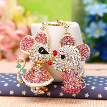 Jeweled Mouse and Auspicious Charm Keychains in Forty Designs
