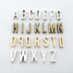 Zinc Alloy Letter A-Z Charm Pendant No.618086 for DIY Necklace Bracelet Jewelry Making